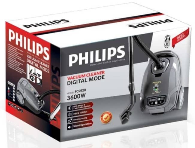 جاروبرقی موشکی برند فیلیپس PHILIPS قدرت 3600 وات مدل FC2120