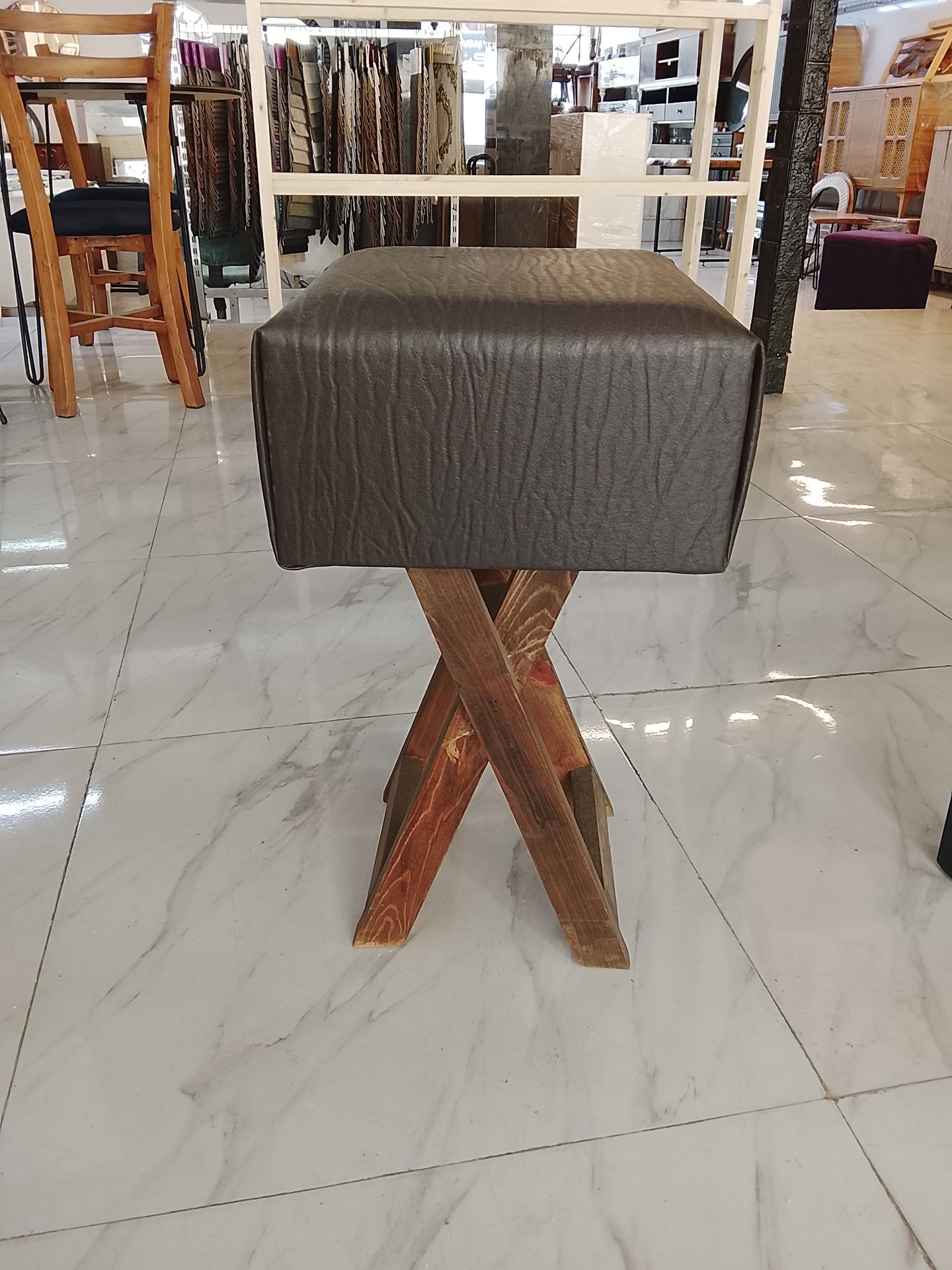 پاف ضربدری چوب نراد ارتفاع 60cm